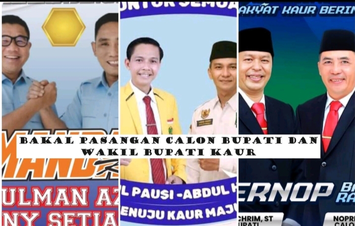 3 Pasang Calon Bupati kaur 