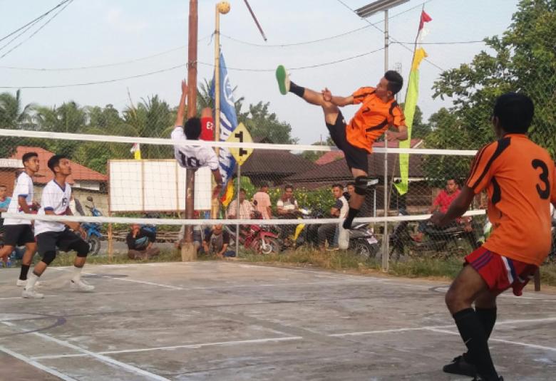 Peringati HUT RI, Pemuda Kelurahan Pulau Gelar Turnamen Sepak Takraw